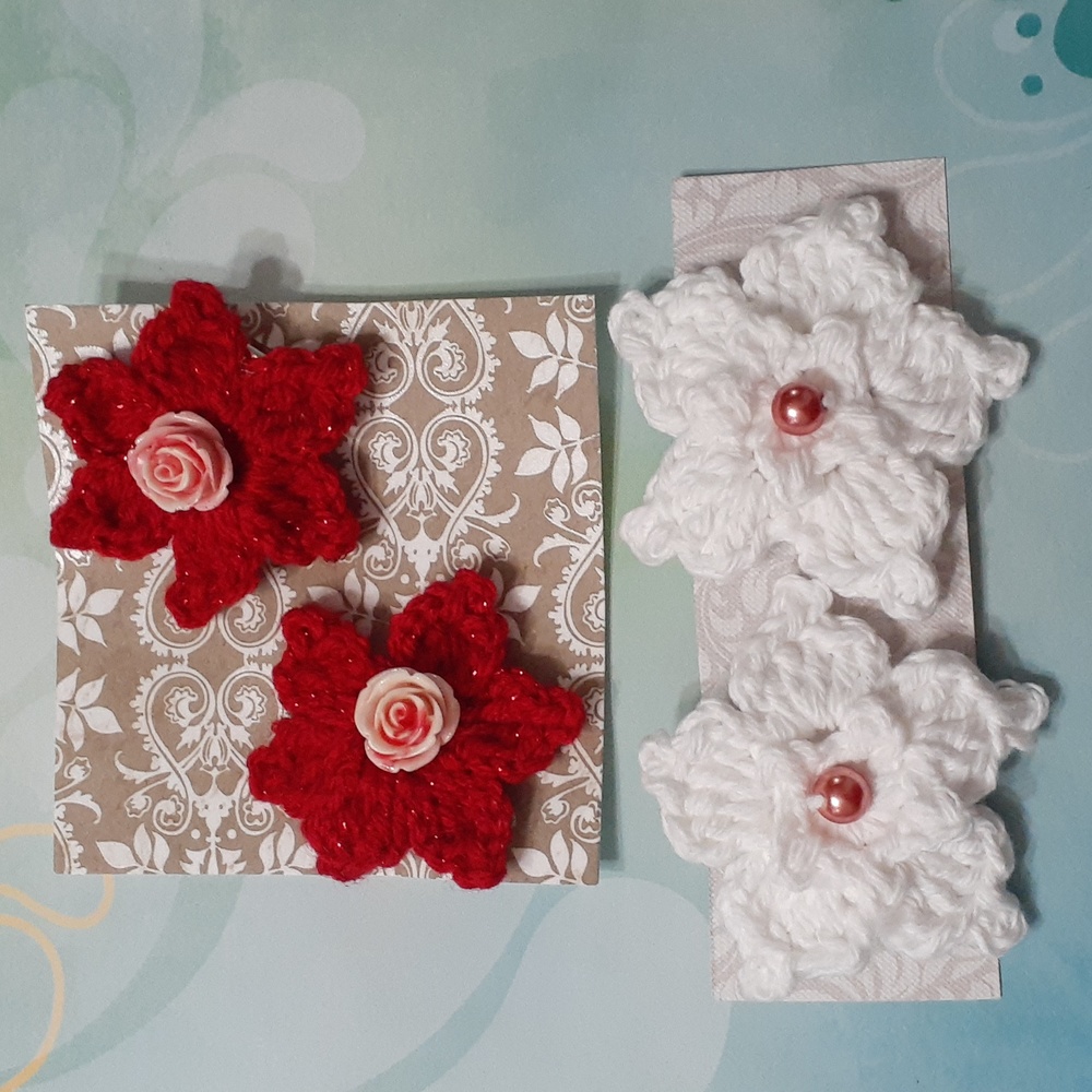 HANDMADE Crochet Hair Clips Accessories